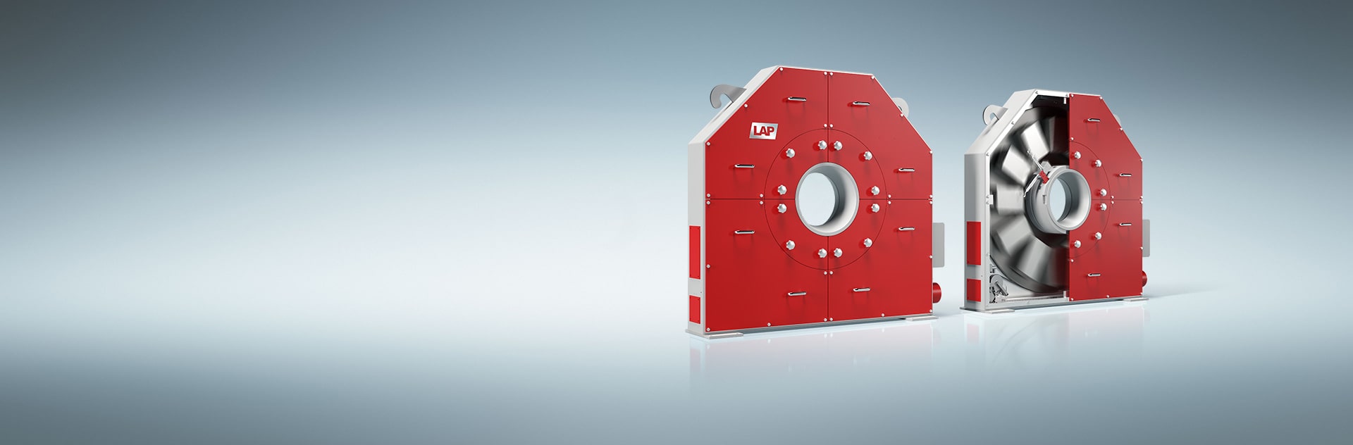 LAP's robust laser measuring system for the contour measurement of round and square steel profiles. 