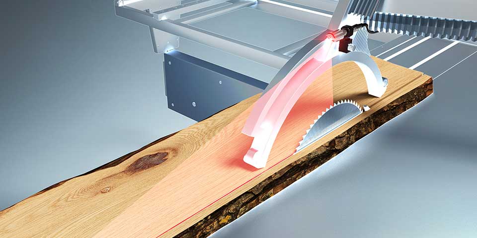 Laser Marking Of Cutting Lines On Saws And Shears Lap
