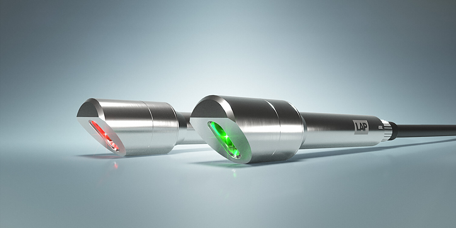 Illustration of XtrAlign HU lasers with green and red laser line